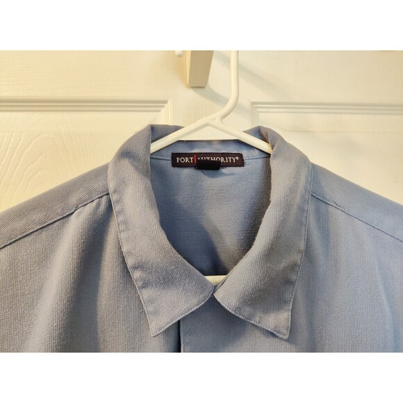 Miller Lite Beer Uniform Button Shirt with Embroidered Logo Sz Medium Mens Blue - Picture 4 of 5